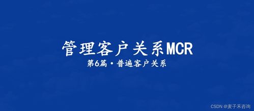 管理客户关系mcr 第5篇 组织客户关系如何拓展